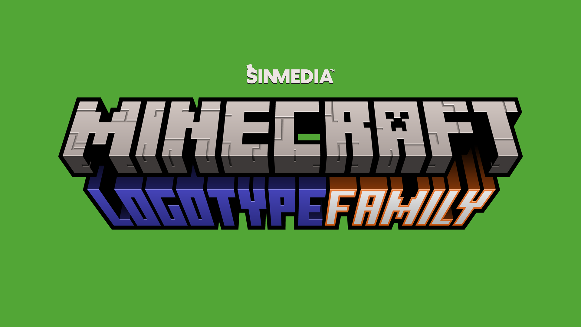 Minecraft Logotype Family